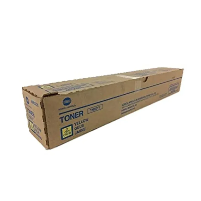 KONICA MINOLTA TN-221Y Yellow Original Toner Cartridge, TN221Y