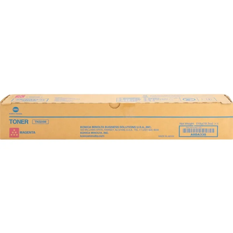 Konica Minolta TN324M Magenta Original Toner Cartridge, A8DA330