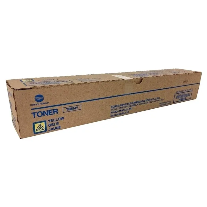 KONICA MINOLTA TN514Y Yellow Original Toner Cartridge, A9E8230