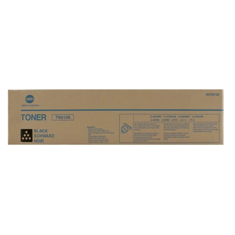 Konica Minolta TN613K Black Compatible Toner Cartridge