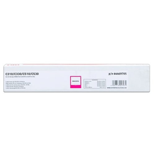 OKI C310, C330, C331, C510, C511, C530, C531, MC351, MC352, MC362, MC561, MC562 Magenta Original Toner Cartridge