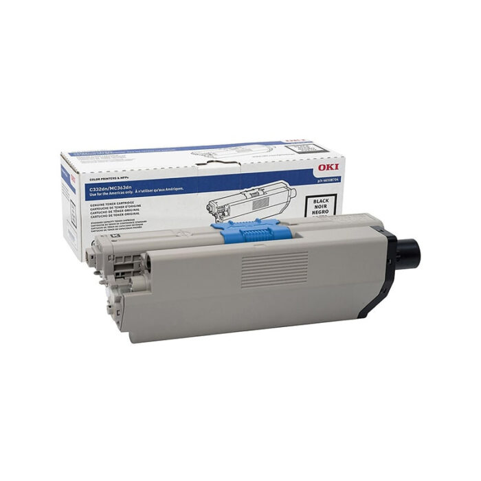 Genuine OKI Black Toner Cartridge (46508712) for OKI C332, MC363 Printers