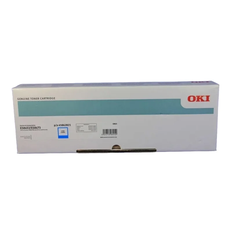 OKI ES8453 | ES8473 | ES8483 Cyan Original Toner Cartridge (45862821)