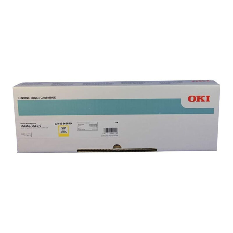 OKI ES8453 | ES8473 Yellow Original Toner Cartridge, 45862819