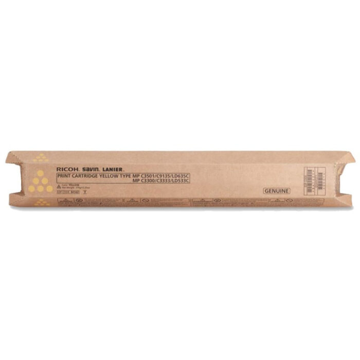 RICOH MP C3501/C9135/LD635C/MP C3300/C3333/LD533C Yellow Original Toner Cartridge, 841421