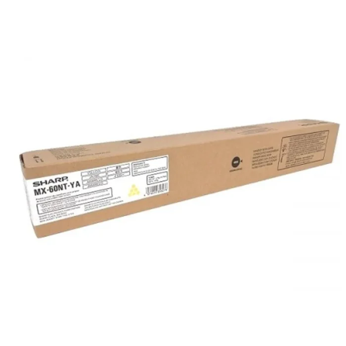 SHARP MX 60NT Yellow Original Toner Cartridge, MX-60NT-YA