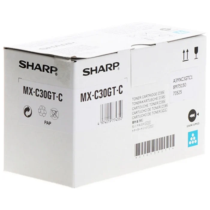 SHARP Original MX-C30GT-B Black Toner Cartridge