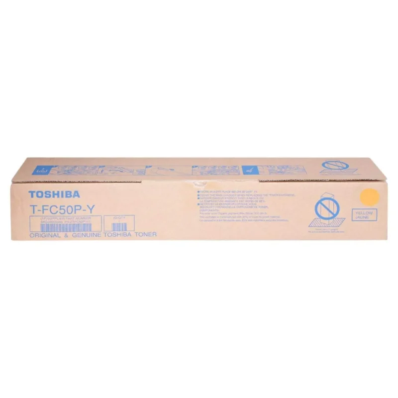 ORIGINAL TOSHIBA T-FC50P-Y Yellow Toner Cartridge