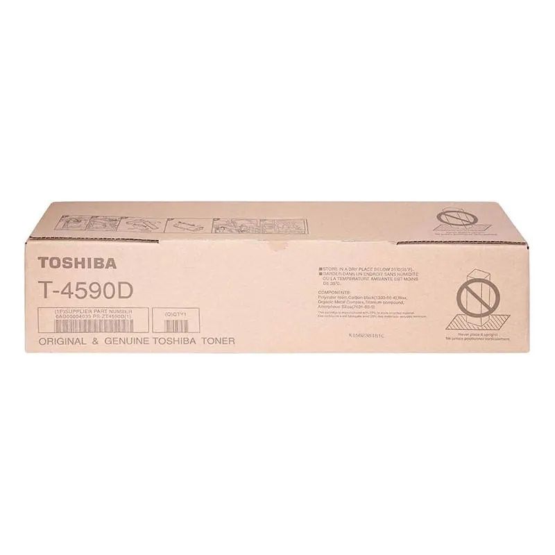 TOSHIBA T-4590D Black Original Toner Cartridge, T-4590D