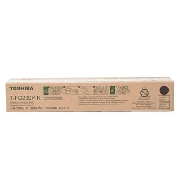 TOSHIBA T-FC200 Black Original Toner Cartridge, T-FC200P-K