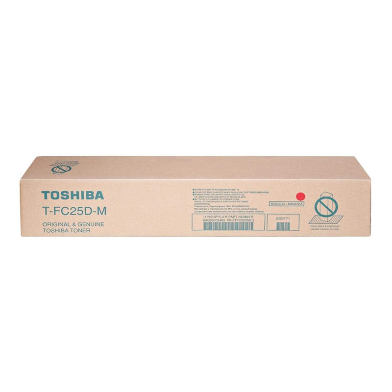 TOSHIBA TFC25 Magenta Genuine Toner Cartridge, T-FC25D-M