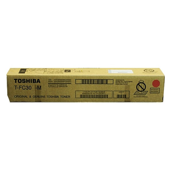 TOSHIBA TFC30 Magenta Original Toner Cartridge, T-FC30P-M