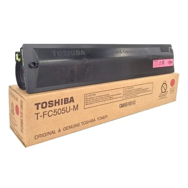 TOSHIBA T-FC505 Magenta Original Toner Cartridge, T-FC505U-M