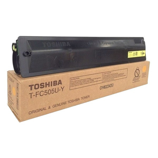 TOSHIBA T-FC505 Yellow Original Toner Cartridge, T-FC505U-Y