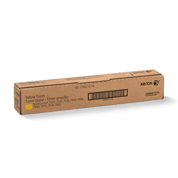 Xerox 006R01514 Yellow Original Toner Cartridge for WorkCentre 7525/7530/7535/7545/7556, 7830/7835/7845/7855, 7970, EC7836/EC7856