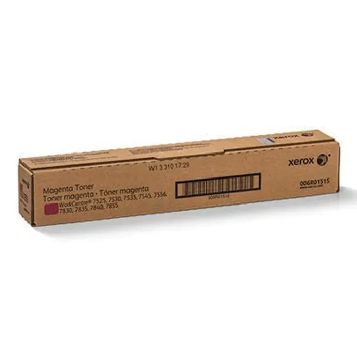 Xerox 006R01515 Magenta Original Toner Cartridge for WorkCentre 7525/7530/7535/7545/7556 Printers